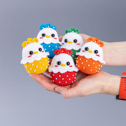 Easter Chicken Crochet Pattern – Boho-Inspired Amigurumi PDF