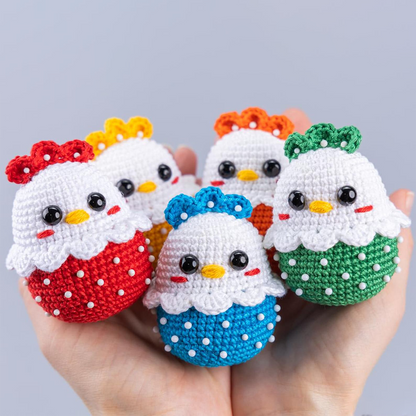 Easter Chicken Crochet Pattern – Boho-Inspired Amigurumi PDF