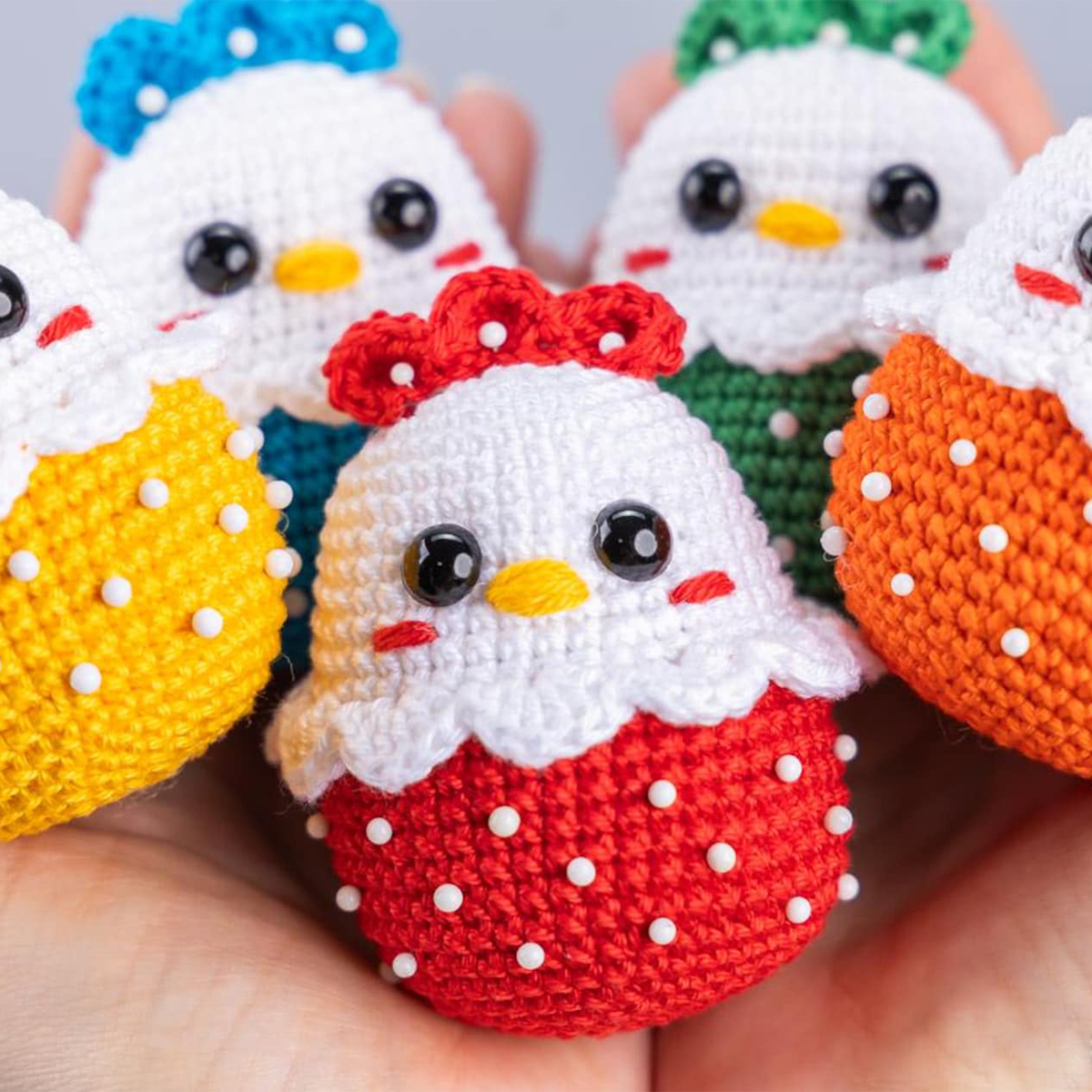 Easter Chicken Crochet Pattern – Boho-Inspired Amigurumi PDF