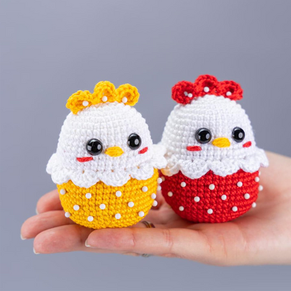 Easter Chicken Crochet Pattern – Boho-Inspired Amigurumi PDF