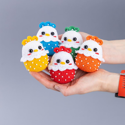 Easter Chicken Crochet Pattern – Boho-Inspired Amigurumi PDF